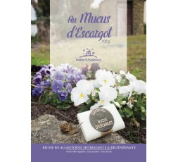 Savonnette Marseillaise - Au mucus d'escargot - 100 g - Coupé et non-moulé