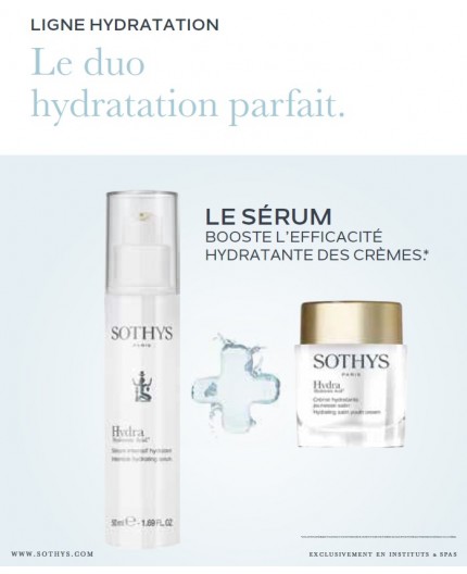 Sothys - Coffret Hydra Velours - Crème hydratante jeunesse velours + Sérum intensif hydratant