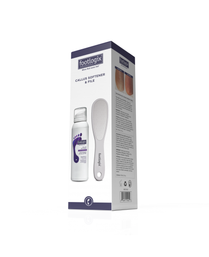 Footlogix - Combo - Adoucisseur de Callosités + Râpe pour particuliers