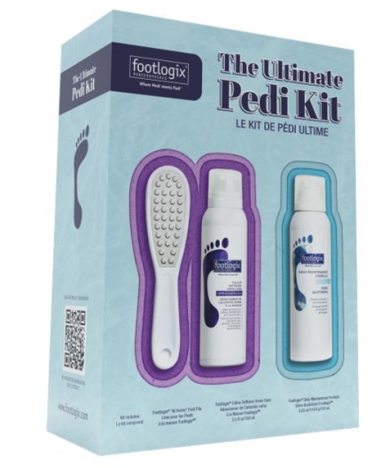 Footlogix - Promo - Pédi Kit - Adoucisseur de Callosités + Râpe + Mousse hydratante