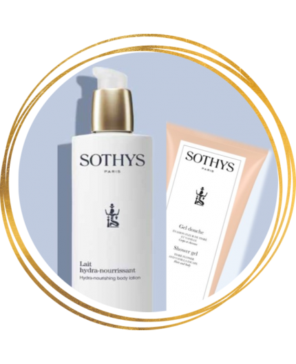 Sothys - PROMO - Coffret lait hydra-nourrissant 400 ml + gel douche Tiaré/Vanille 200 ml