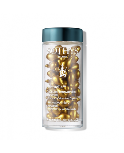 Sothys - Sérum de nuit Noctuelle - Capsules rénovatrices jeunesse - Vitamine C - 60 capsules