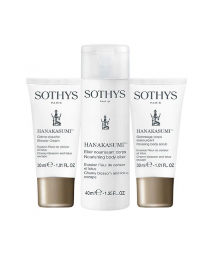 [149012 - 149020 - 149002] Sothys - KIT découverte Hanakasumi (3 mini-produits corps)